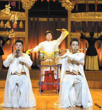 　音樂會(huì)《頌·黃鐘大呂》。 　　房 瀟攝