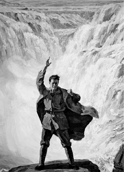 詹建俊、葉南《黃河大合唱—流亡·奮起·抗爭》（局部）