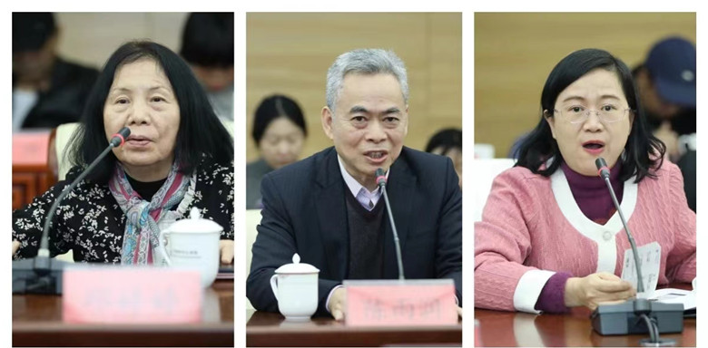 邱婷婷、陳雨潤、周瀚發(fā)言