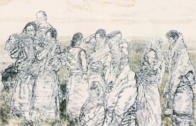 香格里拉（中國(guó)畫·局部） 吳山明