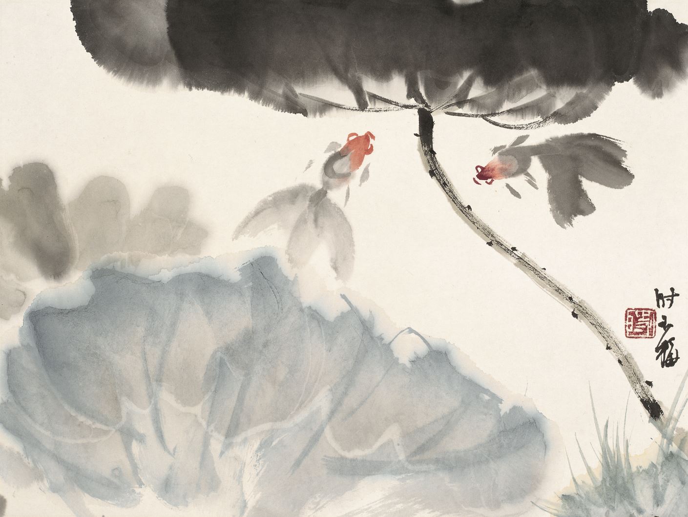 《荷塘嬉影》時玉梅 