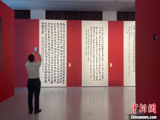展覽現(xiàn)場。　童笑雨 攝